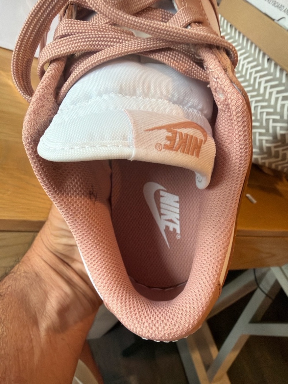 Nike Dunk Low Rose Whisper Women’s 8.5 DD1503-118 Pink White Nike Refurbished - Picture 7 of 8